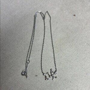 Elegant Silver Necklace with Sagittarius Constellation Pendant